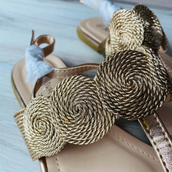 Gold Thong Sandal - Picture 3 of 4